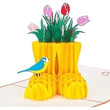 Spring Wellies Pop Up Card | Perfect for Thank You India | Ubuy