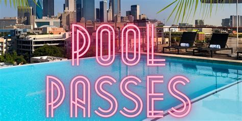 Splash Pass: Rooftop Pool Day Pass @ CANVAS Hotel Dallas, 1325 Botham ...
