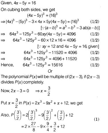 Find the value of 64x3 -125y3, if 4x-5y=16 and xy=12 - CBSE Class 9 ...