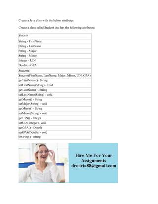 Image result for Examples of Attributes in Java