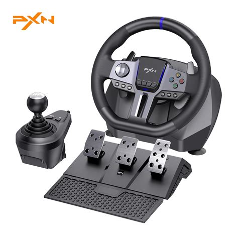 Amazon.com: PXN V9 Gen2 Racing Wheel - Steering Wheel Driving Wheel 270°/ 900° Degree Vibration ...