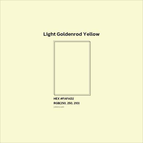 About Light Goldenrod Yellow - Color codes | Matching colors and paints ...