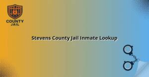 Stevens County Jail Inmate Lookup