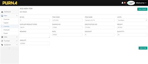 The solution for easy management and tracking of your inventory - PurnaData