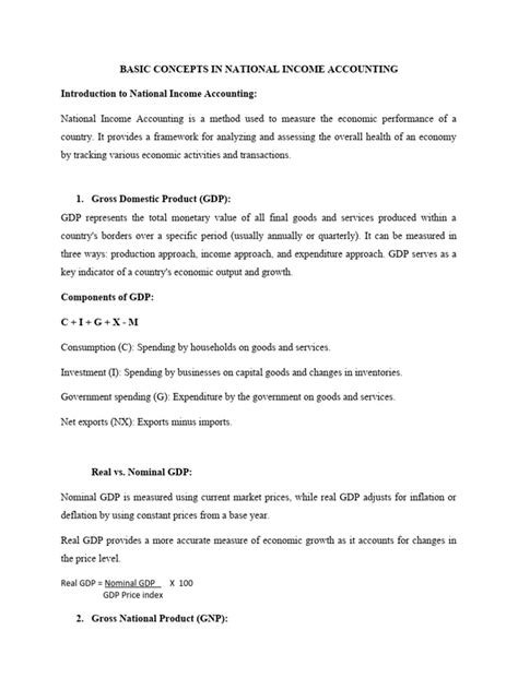 Image result for National Income Accounting Example
