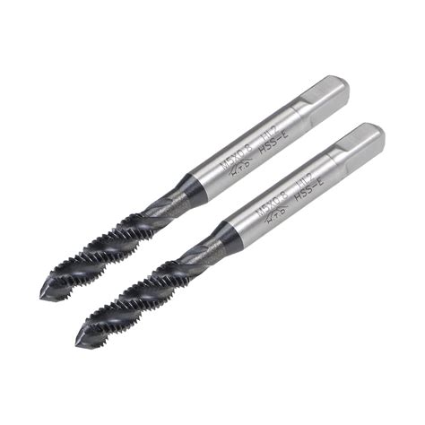 uxcell M5 x 0.8 Spiral Flute Thread Tap, Metric Machine Threading Tap ...