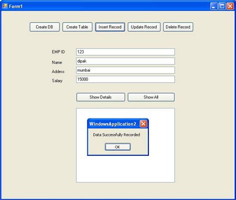 How to Create Database in Window Form in Visual Basic .Net 的图像结果