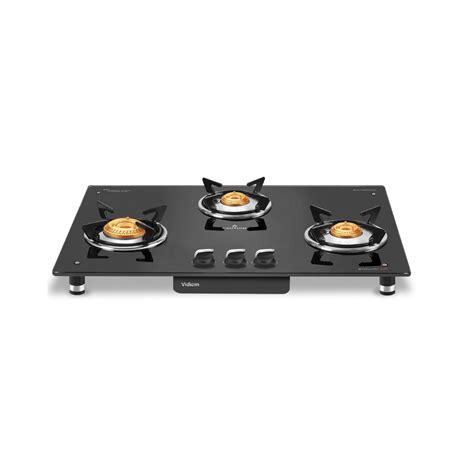 Vidiem Air Silver Glass Top 3 Burner – Infinia Home and Kitchen