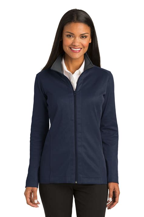 Port Authority Women's Vertical Texture Full-Zip Jacket | Product ...