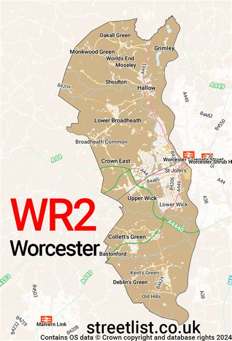 Image result for WR Postcode Map