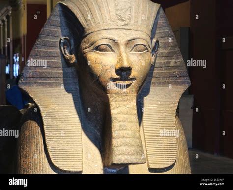 Cairo, Egypt, February 1 2025: The Sphinx statue inside the Egyptian or ...