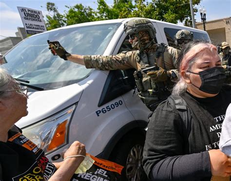 Protesters recount bloody attack by Homeland Security agents in Santa Ana