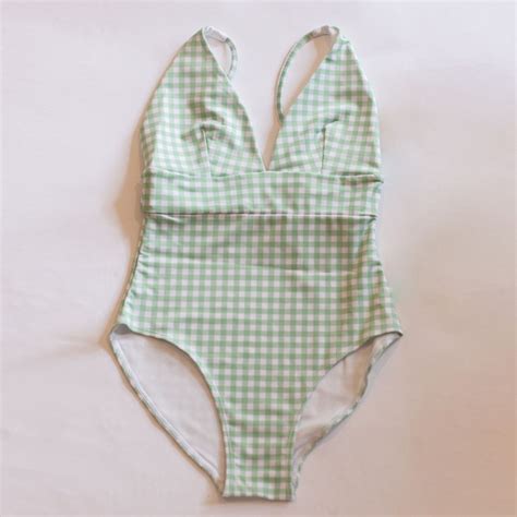 Women's One Piece Bather - Gingham – Dear Georgie