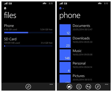 Image result for File Manager Windows Phone