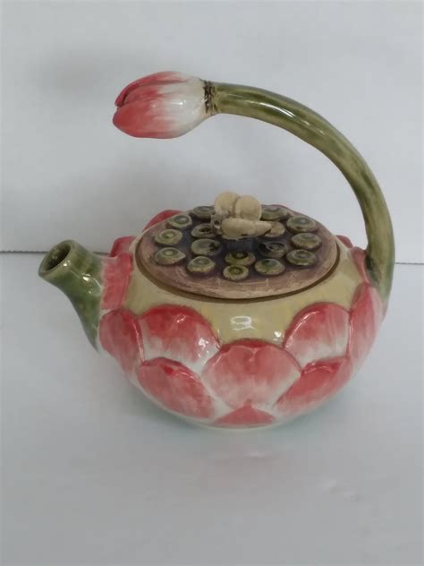 Lotus Flower Teapot - Etsy in 2024 | Tea pots, Ceramic teapots, Pottery ...
