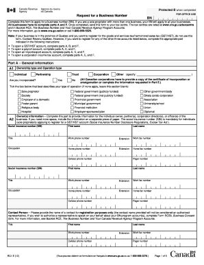 Canada RC1 2012 - Fill and Sign Printable Template Online