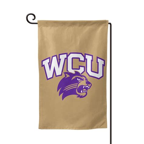 Western Carolina University Logo Garden Flag Double Sided Banners For ...
