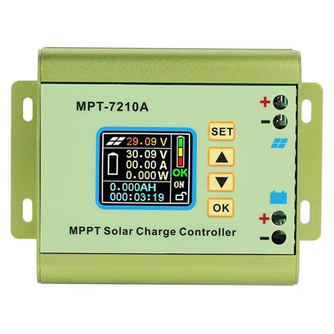 MPPT Solar Charge Controller, MPT-7210A Aluminum Alloy Battery Charge ...