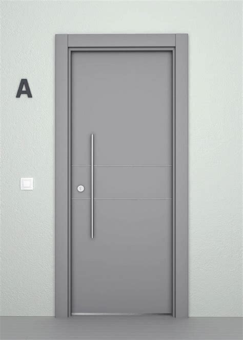 Puerta para hoteles y apartamentos de ALUMINIO modelo con 4 líneas ...