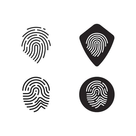 Fingerabdruck-Logo | Premium Vektor