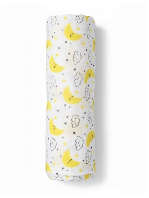 Baby Swaddle Wrap- Moon and Stars - MS-MNST