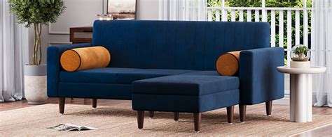 Neem Wood Sofas – Sofa Cum Bed & L Shape with Water-Resistant Fabric