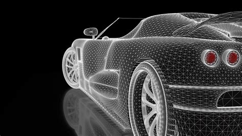 Wallpaper car, concept, three-dimensional, grid hd, picture, image