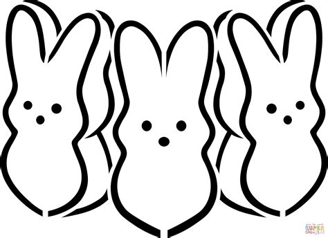 Peeps Coloring Pages Easter Printable Marshmallow Activities Activity ...