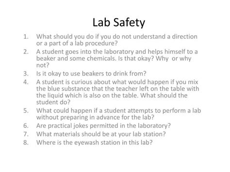 Image result for Labster Lab Safety Simulation Answers