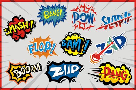 Comic Book Words and Sound Effects Graphic by onoborgol · Creative Fabrica