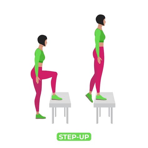 Image result for Lateral Step-Up Exercise Cartoon