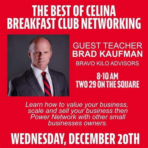 Breakfast Club Networking, Two 29 on the Square, Pilot Point, 20 ...