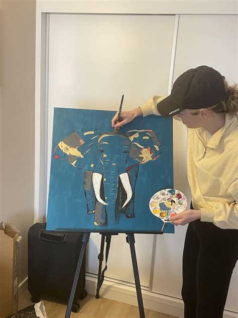 I like painting elephants. : r/Elephants