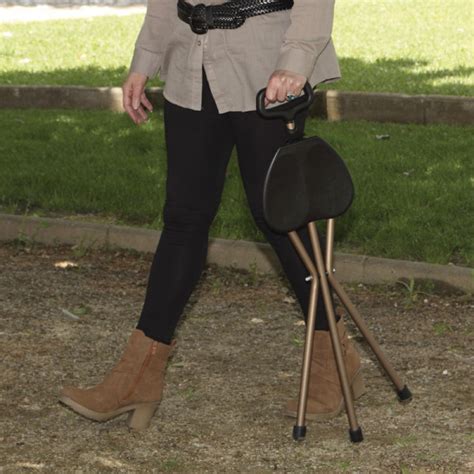 Bastón con asiento '3 patas' - Ayudas Dinámicas