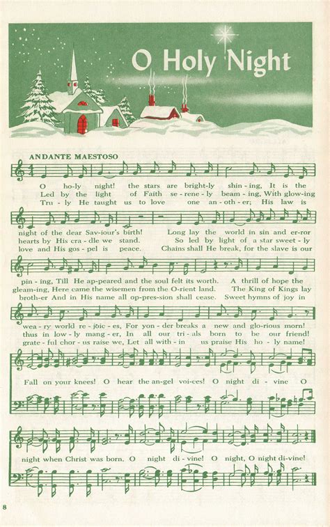 Lyrics To O Holy Night Printable - Printable Calendars AT A GLANCE