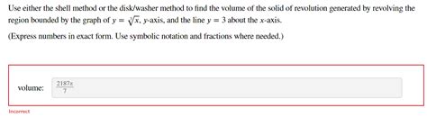 Image result for Disk and Washer Method vs Shell Method Table
