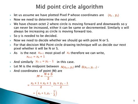 Image result for Circle Algorithm Explanation