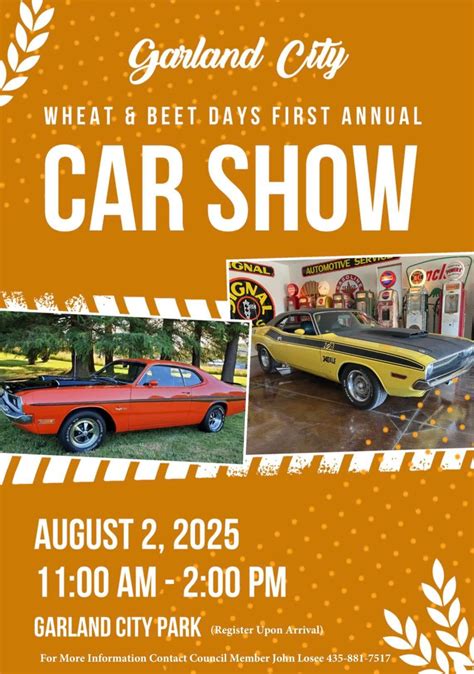 Wheat and Beet Days Car Show 2025 - Utah Car Czar