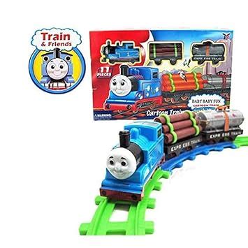 Buy M Prabhu Mini Thomas Train Toys Track Set for Kid's Boys Girl ...
