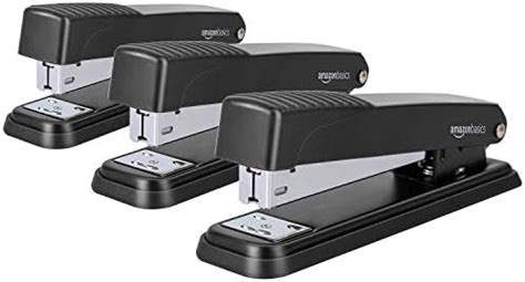 AmazonBasics Desktop Stapler, Full-Strip, 20 Sheet Capacity, Black ...