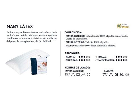 Almohada Maby Látex