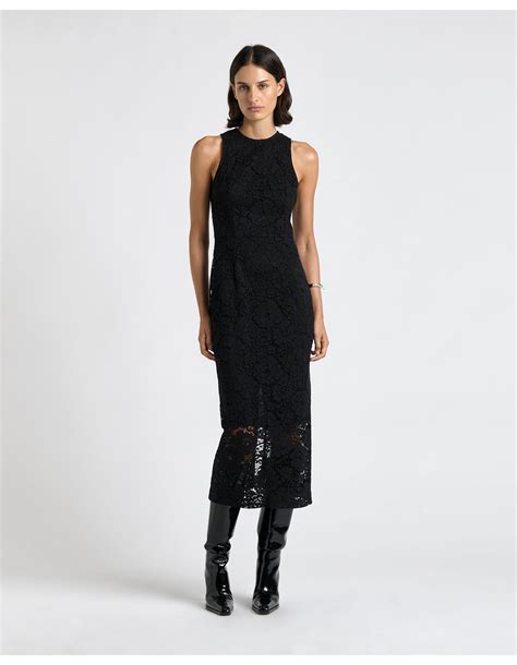 Cue Paisley Rose Lace Column Dress | David Jones
