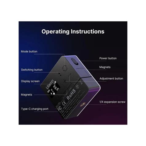 ULANZI VL49 PRO RGB VIDEO LIGHT LED CAMERA 360°