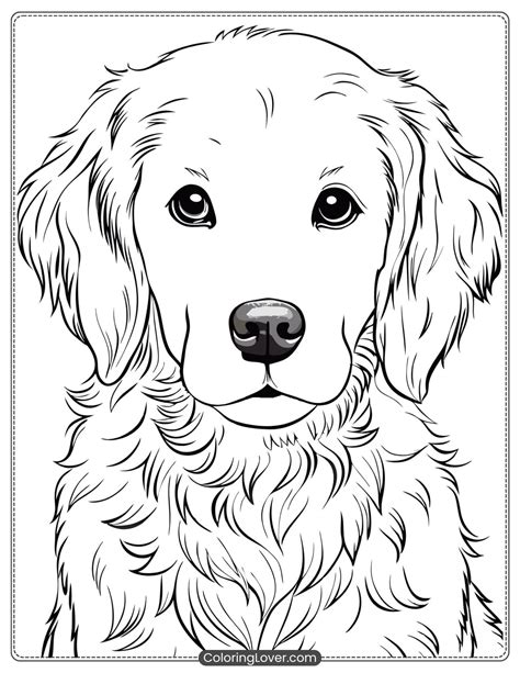 Cute Puppy Coloring Pages For Kids
