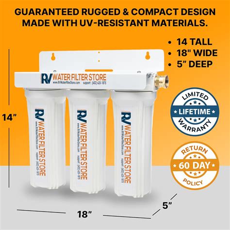 Enhanced RV Water Filter System – Triple Canister India | Ubuy