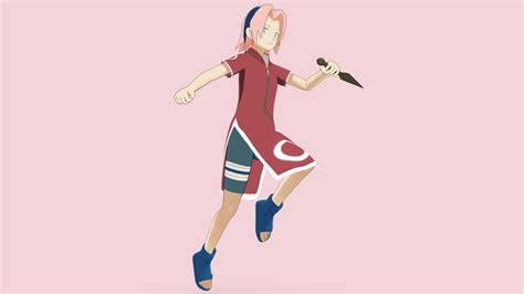 Sakura Haruno - 3D model by Puftii [07e6e0d] - Sketchfab