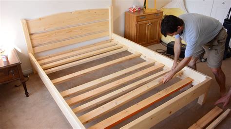 Building a queen size bed from 2x4 lumber | Bed frame plans, Diy bed ...