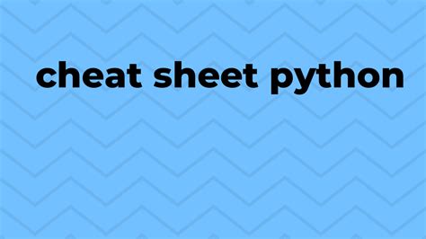 Image result for Python Basic Code Cheat Sheet
