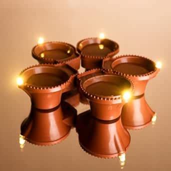 Buy Water Sensor LED Diya, Warm Yellow Light, Battery Operated Diya ...