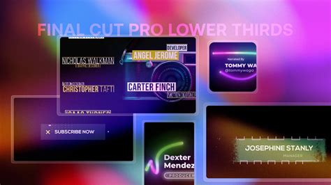 23 Brand-New Free & Paid Lower Thirds for Final Cut Pro with Tutorial ...